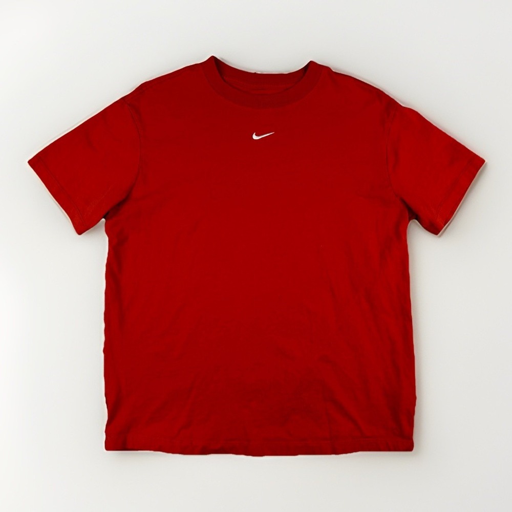 Nike The Nike Tee Center Swoosh T‎ Shirt Men's S Orange Y2K Loose Fit Skate Cuse